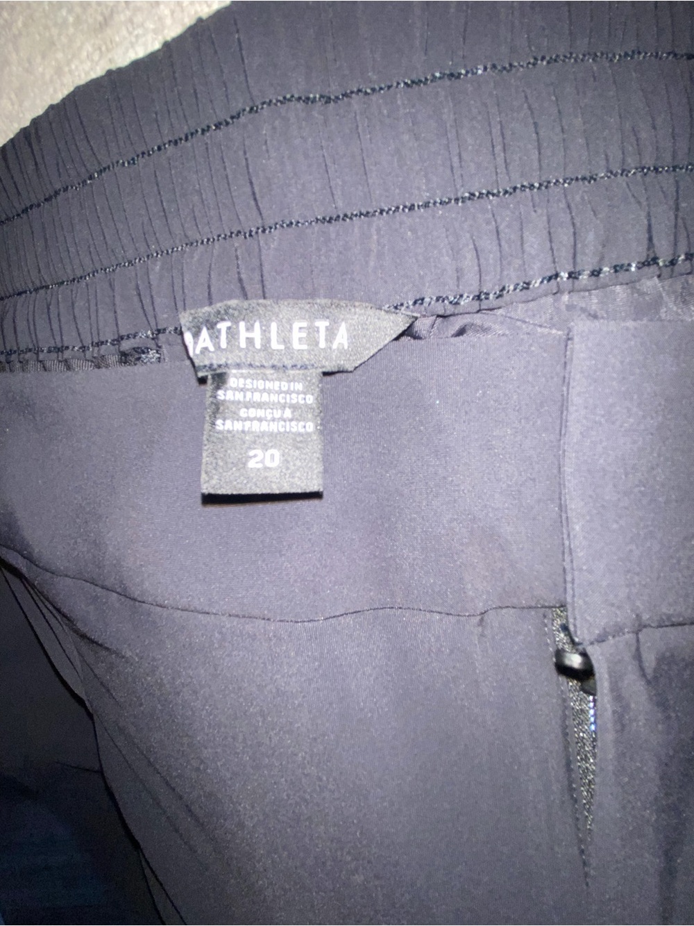 NWT Athleta Pinnacle High Rise Trouser - Black - Size 20 - Picture 11 of 16